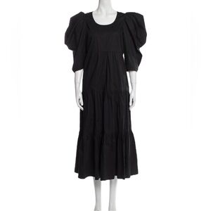 SEA NY PUFF SLEEVE LONG TIERED DRESS SIZE SMALL